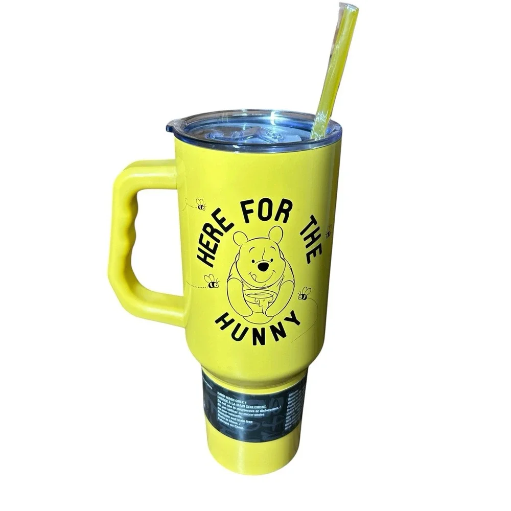 Disney Winnie the Pooh Here For The Hunny 40oz Stainless Steel Tumbler Yellow